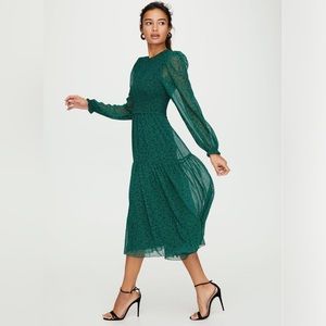 Aritzia Wilfred Rosalyn Dress, green floral print, size small